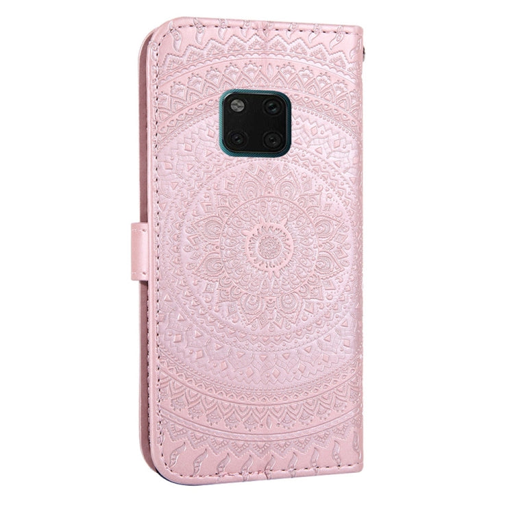 For Huawei Mate 20 Pro Pressed Printing Pattern Horizontal Flip PU Leather Case with Holder & Card Slots & Wallet & & Lanyard