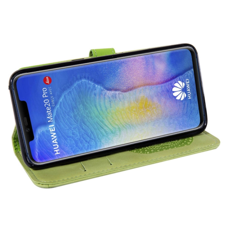 For Huawei Mate 20 Pro Pressed Printing Pattern Horizontal Flip PU Leather Case with Holder & Card Slots & Wallet & & Lanyard