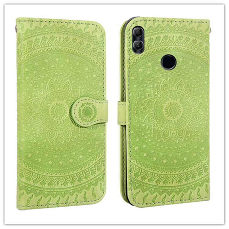 For Huawei P30 Pressed Printing Pattern Horizontal Flip PU Leather Case with Holder & Card Slots & Wallet & & Lanyard