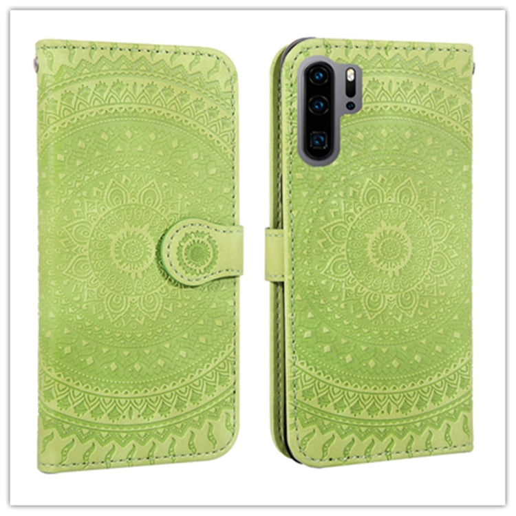 For Huawei P30 Pro Pressed Printing Pattern Horizontal Flip PU Leather Case with Holder & Card Slots & Wallet & & Lanyard