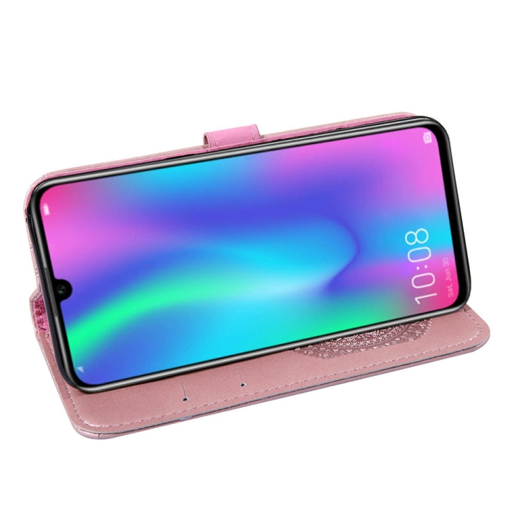 For Huawei Enjoy 9s Pressed Printing Pattern Horizontal Flip PU Leather Case with Holder & Card Slots & Wallet & & Lanyard