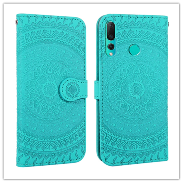 For Huawei Enjoy 9s Pressed Printing Pattern Horizontal Flip PU Leather Case with Holder & Card Slots & Wallet & & Lanyard