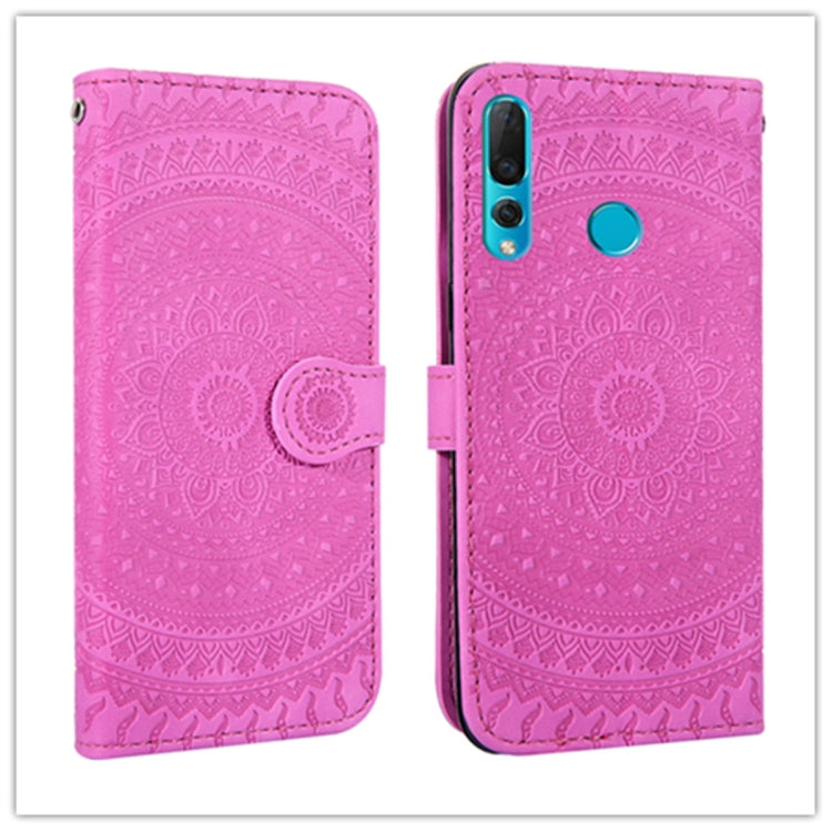 For Huawei Enjoy 9s Pressed Printing Pattern Horizontal Flip PU Leather Case with Holder & Card Slots & Wallet & & Lanyard