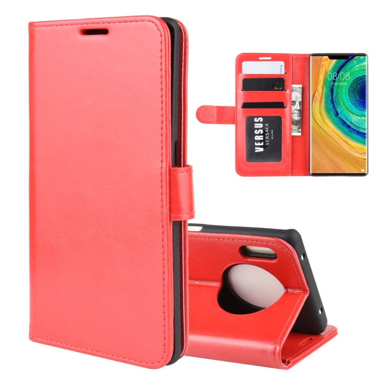 For Huawei Mate 30 Pro R64 Texture Single Fold Horizontal Flip Leather Case with Holder & Card Slots & Wallet