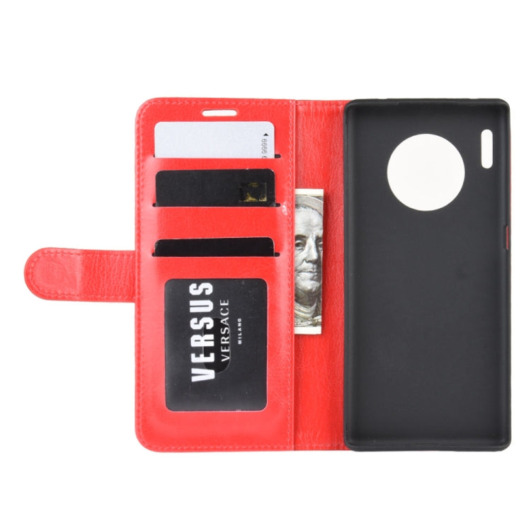 For Huawei Mate 30 Pro R64 Texture Single Fold Horizontal Flip Leather Case with Holder & Card Slots & Wallet