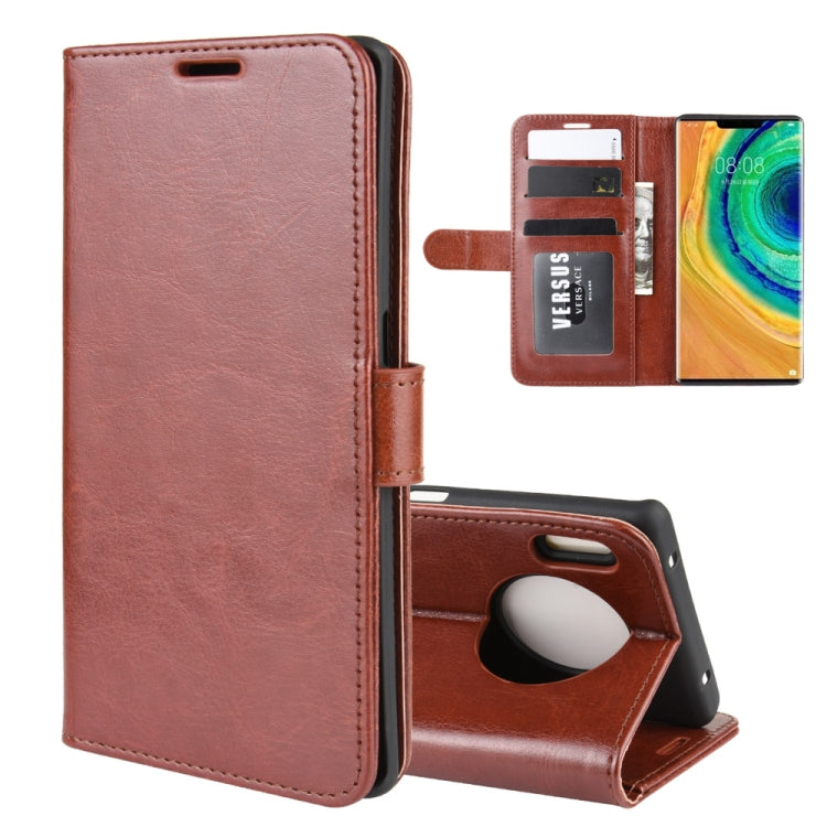 For Huawei Mate 30 Pro R64 Texture Single Fold Horizontal Flip Leather Case with Holder & Card Slots & Wallet