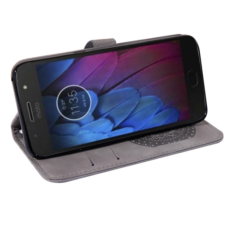 For Motorola  Moto E5 Play Pressed Printing Pattern Horizontal Flip PU Leather Case with Holder & Card Slots & Wallet & & Lanyard