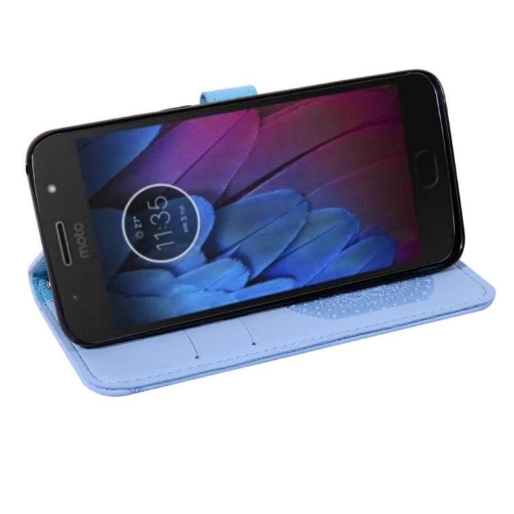 For Motorola  Moto E5 Play Pressed Printing Pattern Horizontal Flip PU Leather Case with Holder & Card Slots & Wallet & & Lanyard