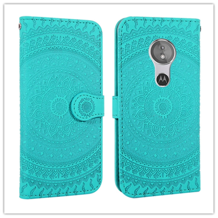 For  Sony Xperia L2 Pressed Printing Pattern Horizontal Flip PU Leather Case with Holder & Card Slots & Wallet & & Lanyard