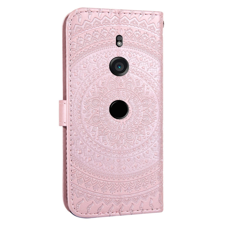 For  Sony Xperia XZ3 Pressed Printing Pattern Horizontal Flip PU Leather Case with Holder & Card Slots & Wallet & & Lanyard