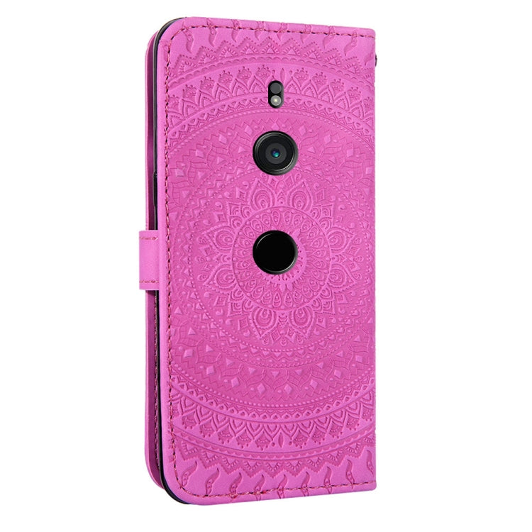 For  Sony Xperia XZ3 Pressed Printing Pattern Horizontal Flip PU Leather Case with Holder & Card Slots & Wallet & & Lanyard