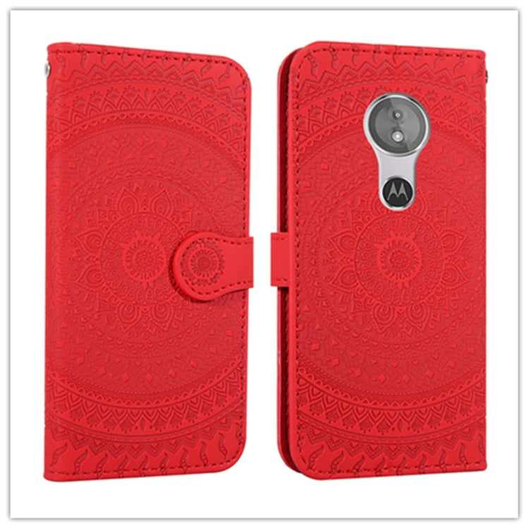For  Sony Xperia XZ3 Pressed Printing Pattern Horizontal Flip PU Leather Case with Holder & Card Slots & Wallet & & Lanyard
