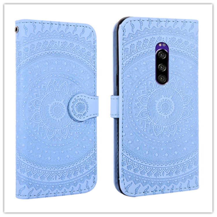 For  Sony Xperia XZ4 Pressed Printing Pattern Horizontal Flip PU Leather Case with Holder & Card Slots & Wallet & & Lanyard