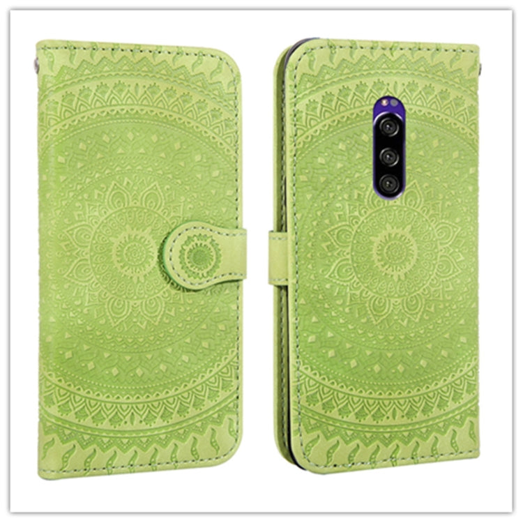 For  Sony Xperia XZ4 Pressed Printing Pattern Horizontal Flip PU Leather Case with Holder & Card Slots & Wallet & & Lanyard