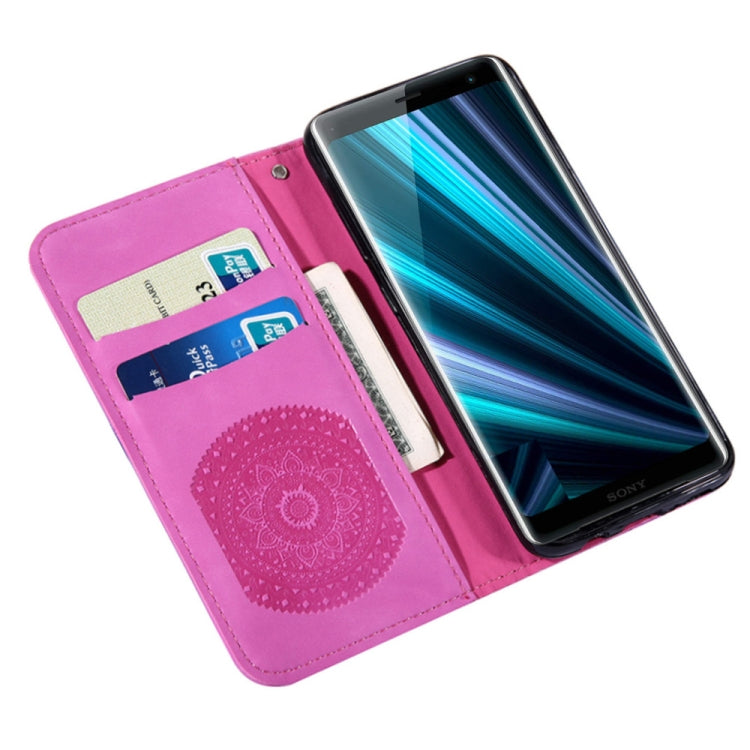 For  Sony Xperia XZ4 Pressed Printing Pattern Horizontal Flip PU Leather Case with Holder & Card Slots & Wallet & & Lanyard