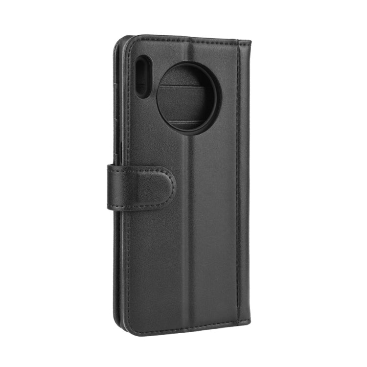 For Huawei Mate 30 Pro Horizontal Flip Genuine Leather Case with Card Slots & Holder & Wallet
