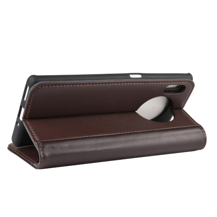 For Huawei Mate 30 Pro Horizontal Flip Genuine Leather Case with Card Slots & Holder & Wallet