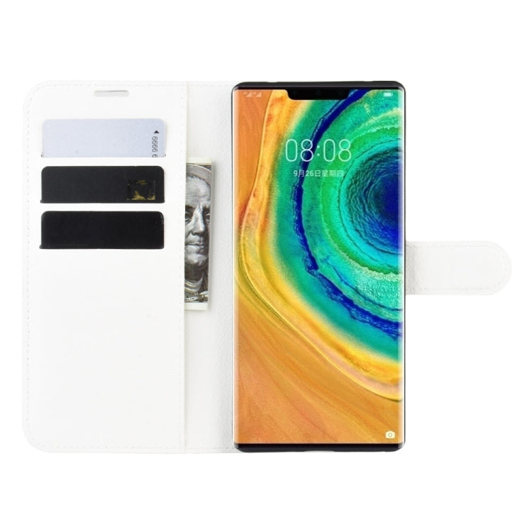 For Huawei Mate 30 Pro Litchi Texture Horizontal Flip Leather Case with Wallet & Holder & Card Slots