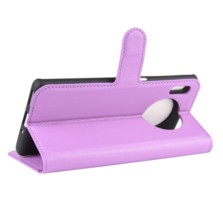 For Huawei Mate 30 Pro Litchi Texture Horizontal Flip Leather Case with Wallet & Holder & Card Slots