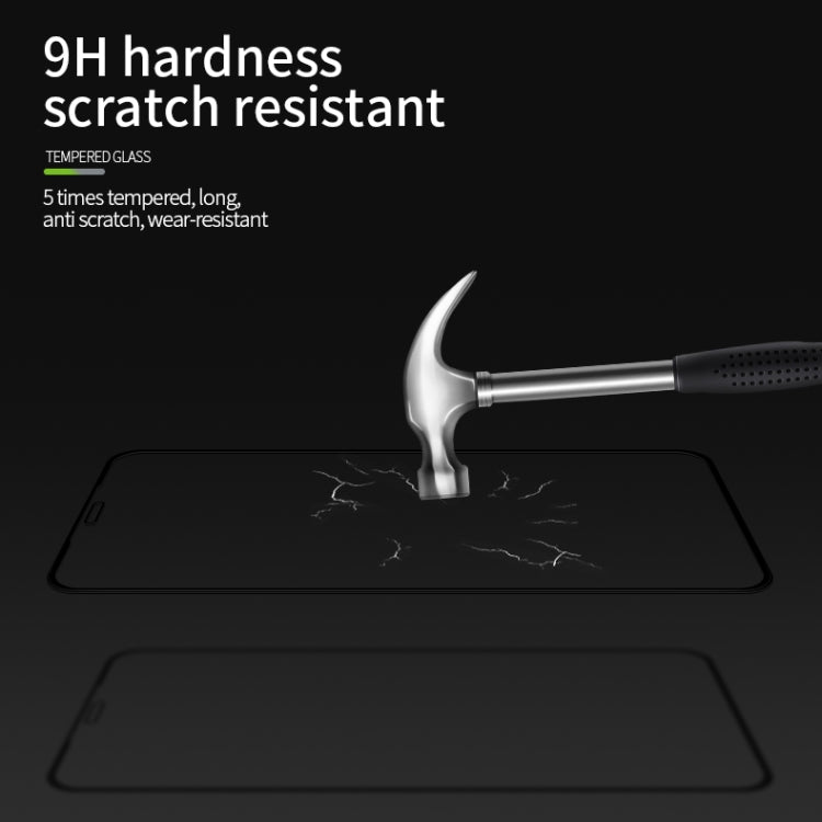 For iPhone 11 Pro MOFI 9H 3D Explosion-proof Curved Screen Tempered Glass Film(Black)