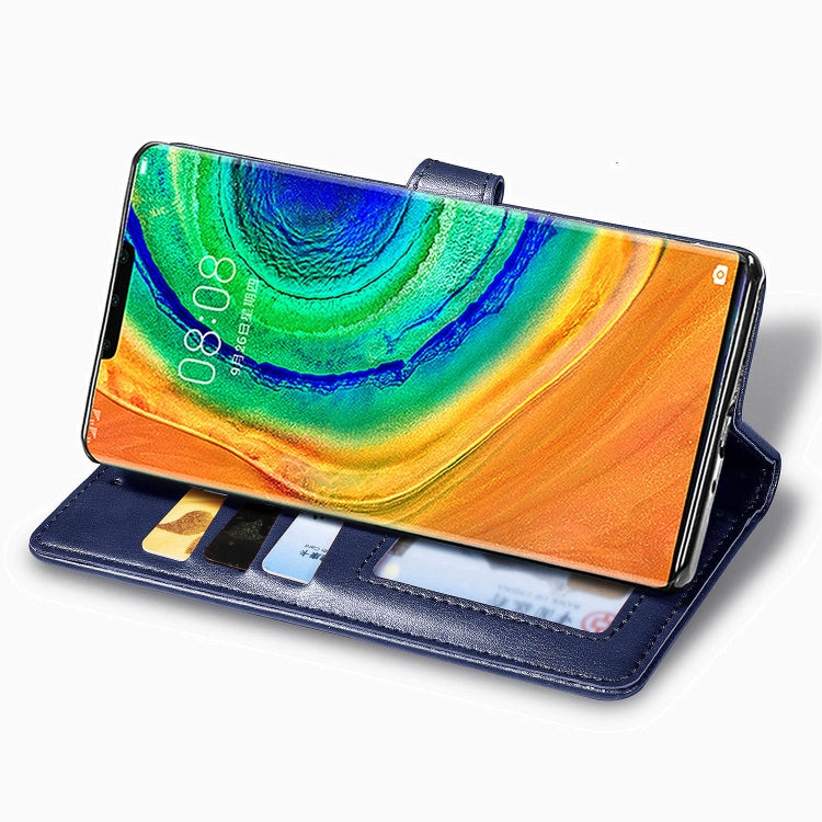 For HUAWEI Mate 30 Pro Hat-Prince Litchi Texture Horizontal Flip Leather Case with Card Slots