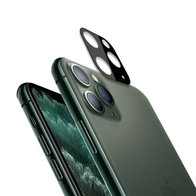For iPhone 11 Pro Max mocolo 0.15mm 9H 2.5D Round Edge Rear Camera Lens Tempered Glass Film(Black)
