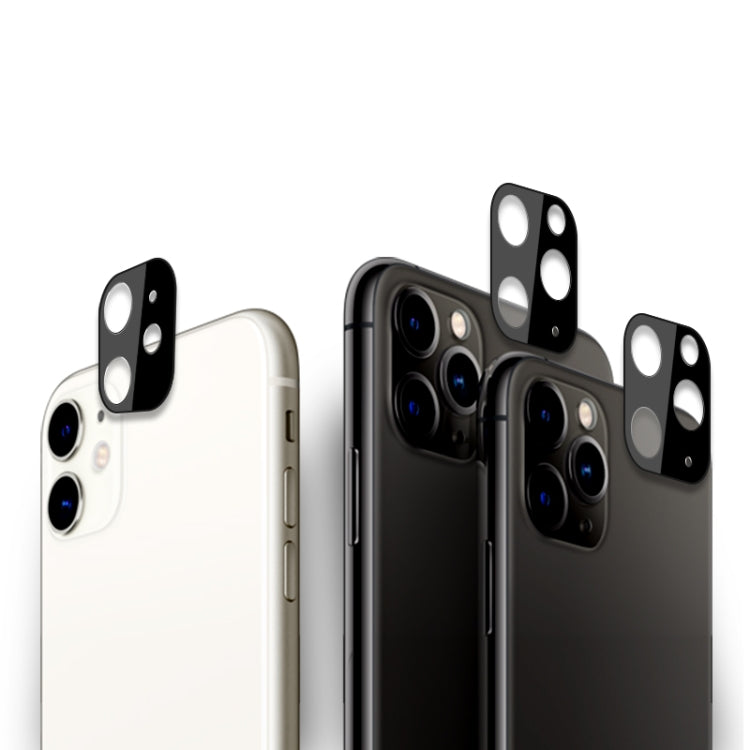 For iPhone 11 Pro Max mocolo 0.15mm 9H 2.5D Round Edge Rear Camera Lens Tempered Glass Film(Black)