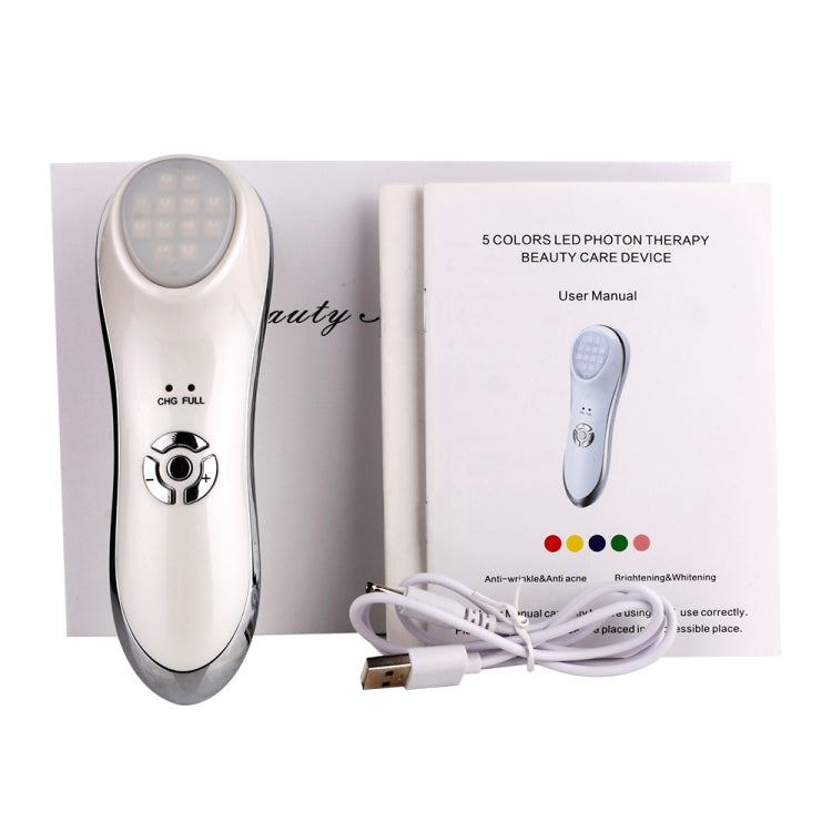 OFY-1503  Beauty Instrument LED Photon Facial Skin Rejuvenation Tighten Wrinkle Removal Ultrasonic Iontophoresis Face Care Massager