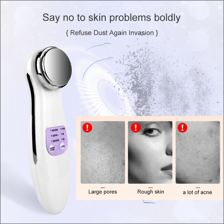 DRY-001  Mini Rejuvenation Beauty Massager Facial Firming Charging Hot Compression Essence Wrinkle Deep Cleansing Skin Beauty Tool