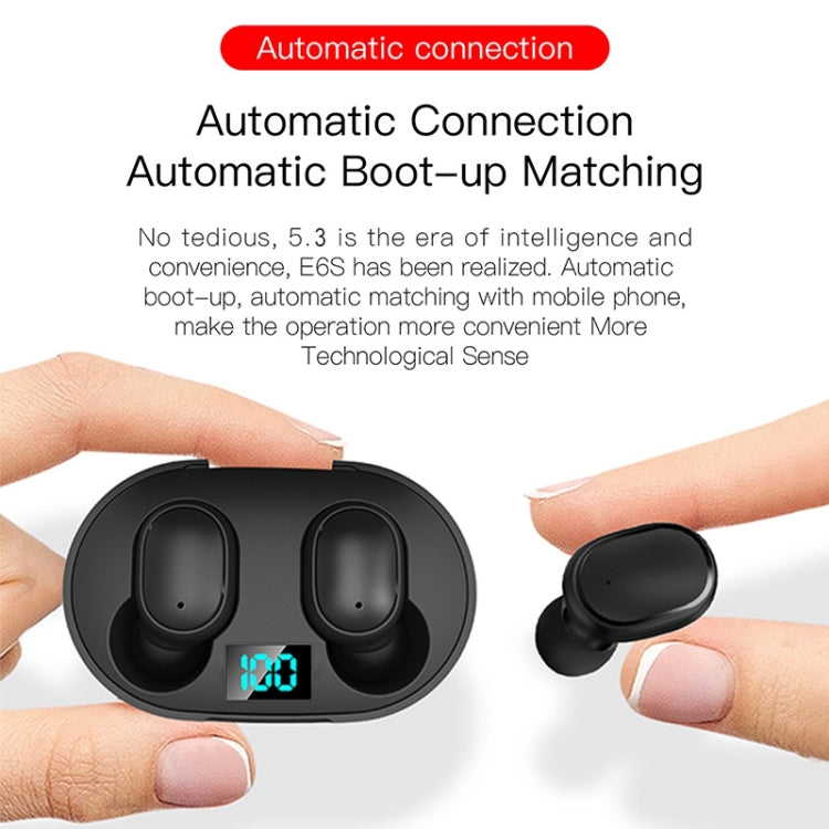 E6S LED Display Wireless Earphone TWS  Bluetooth V5.0 Headsets Waterproof Bluetooth Earbuds