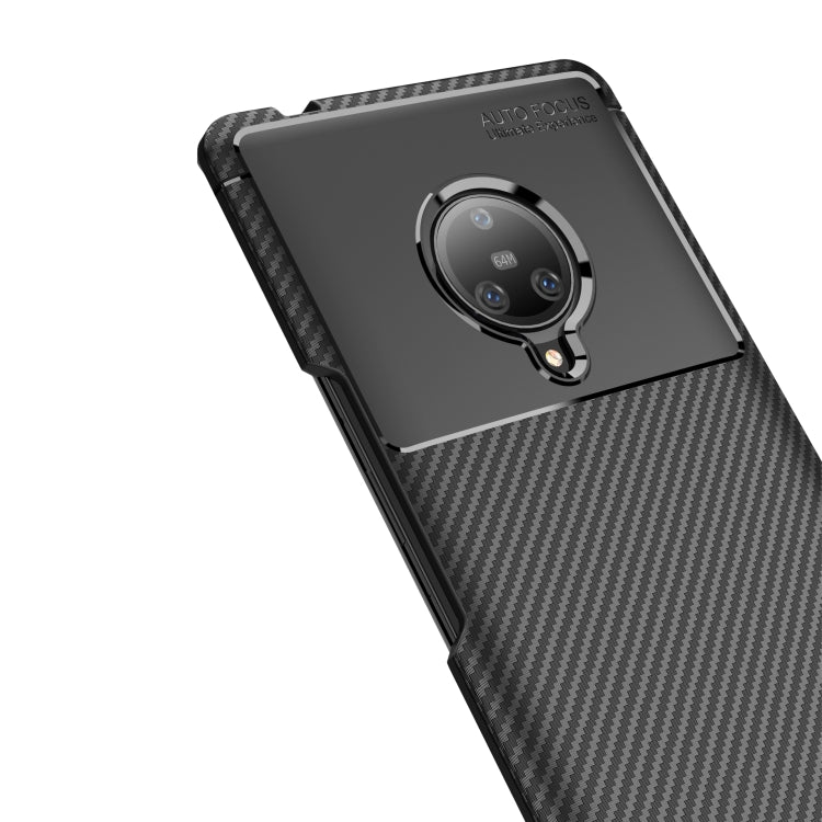 For VIVO NEX 3 Carbon Fiber Texture Shockproof TPU Case(Brown)