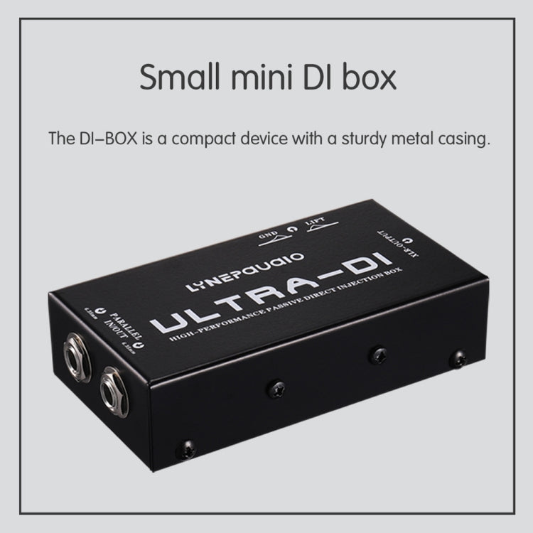 Electric Guitar Electric Bass Passive DI Box with Earthing Switch Function of Humming Noise Cancellation