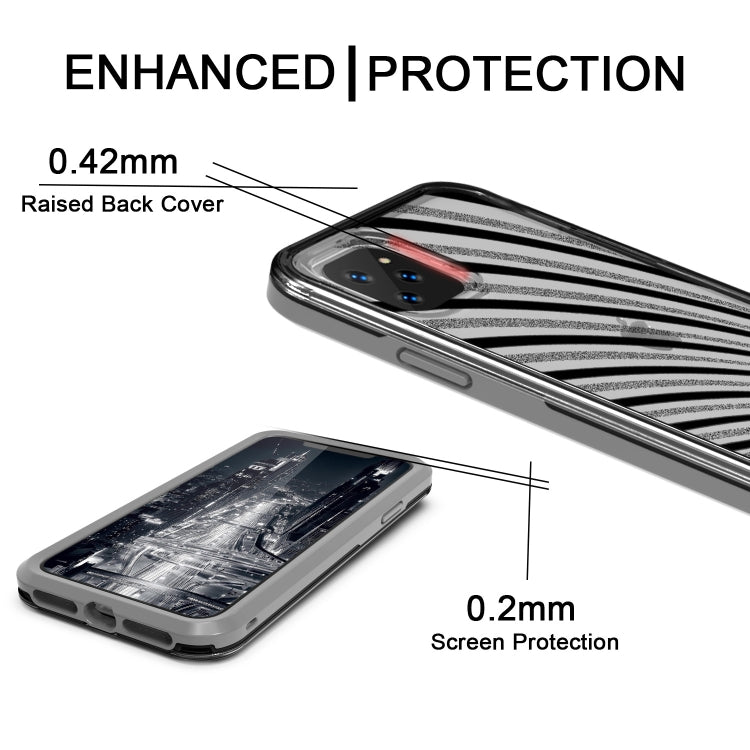 For iPhone 11 Pro 2 in 1 TPU+PC Solid Color Combination Drop