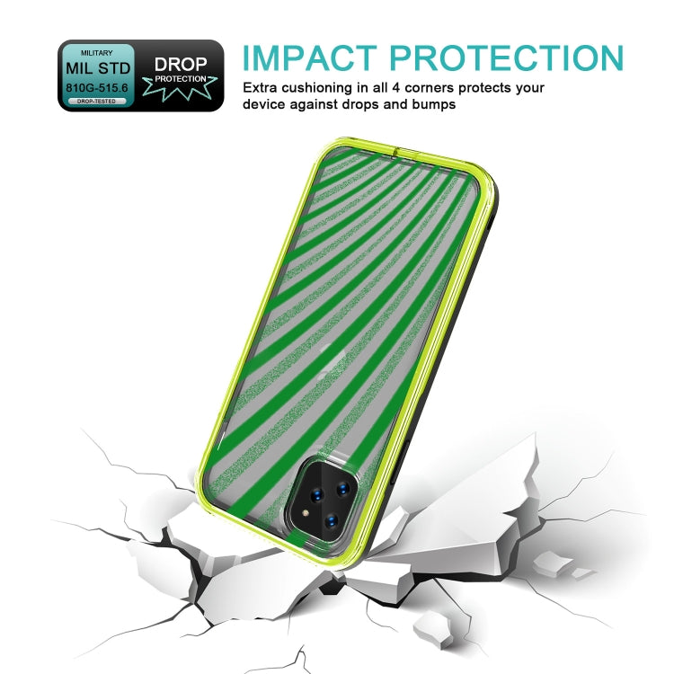 For iPhone 11 Pro 2 in 1 TPU+PC Solid Color Combination Drop