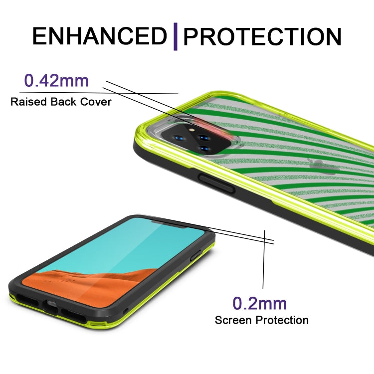 For iPhone 11 Pro 2 in 1 TPU+PC Solid Color Combination Drop