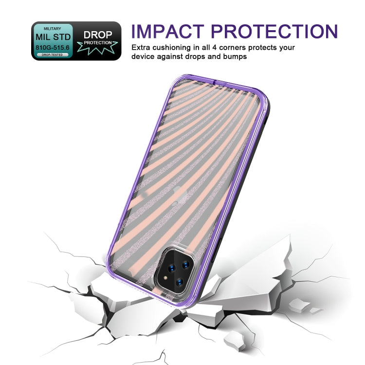 For iPhone 11 Pro 2 in 1 TPU+PC Solid Color Combination Drop
