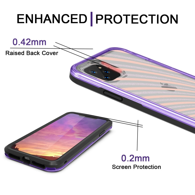 For iPhone 11 Pro 2 in 1 TPU+PC Solid Color Combination Drop