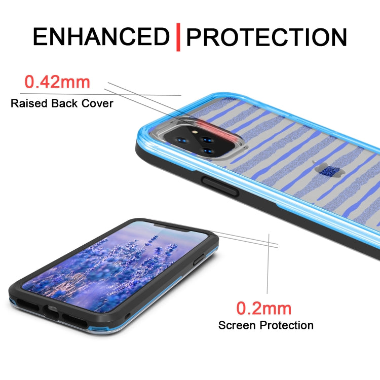 For iPhone 11 Pro 2 in 1 TPU+PC Solid Color Combination Drop