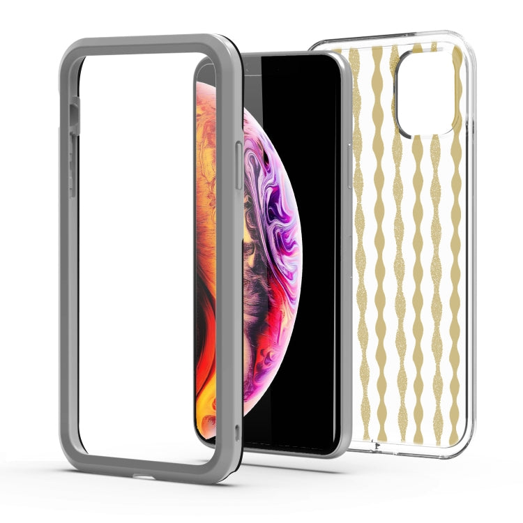For iPhone 11 Pro 2 in 1 TPU+PC Solid Color Combination Drop