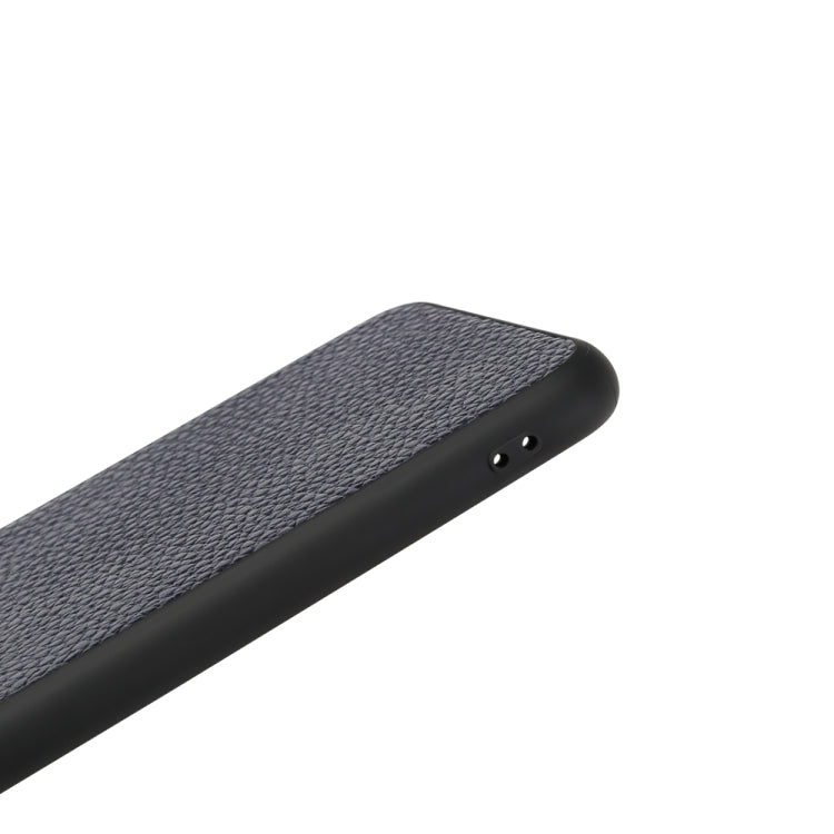 For iPhone XS Max Litchi PU Leather Anti-falling TPU Protective Case