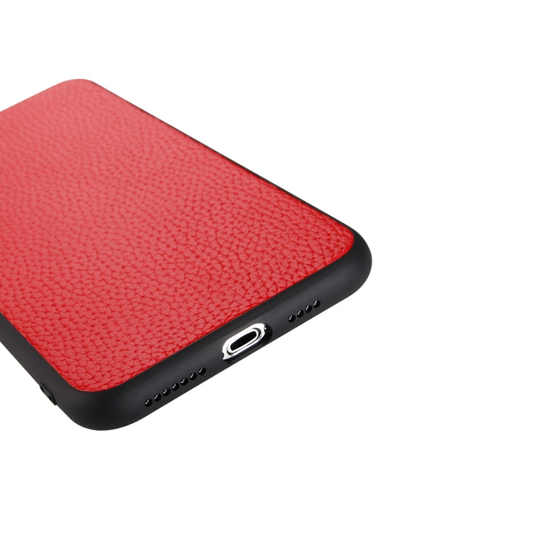 For iPhone XS Max Litchi PU Leather Anti-falling TPU Protective Case