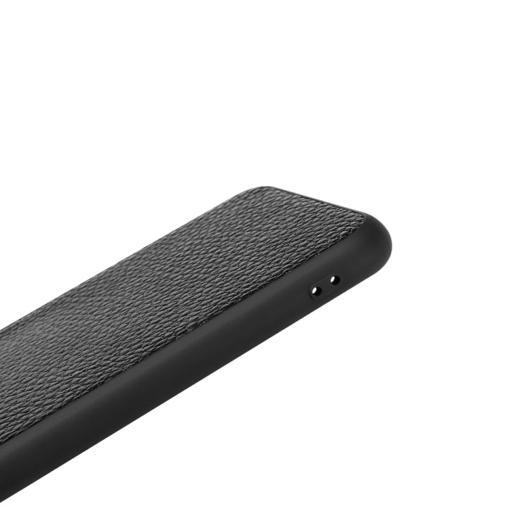 For iPhone XS Litchi PU Leather Anti-falling TPU Protective Case