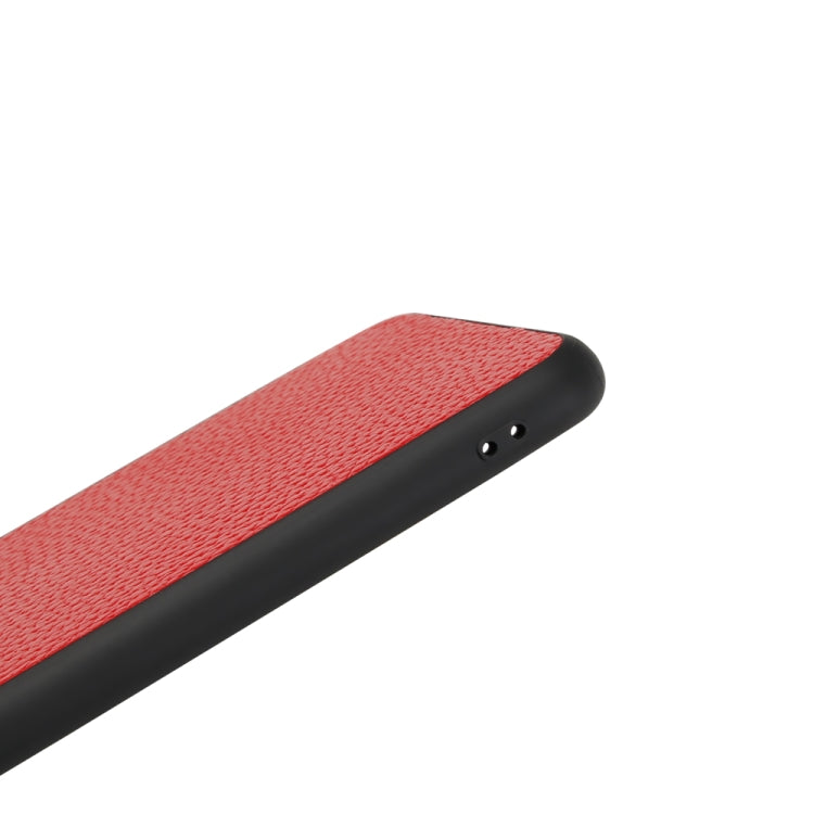 For iPhone XS Litchi PU Leather Anti-falling TPU Protective Case