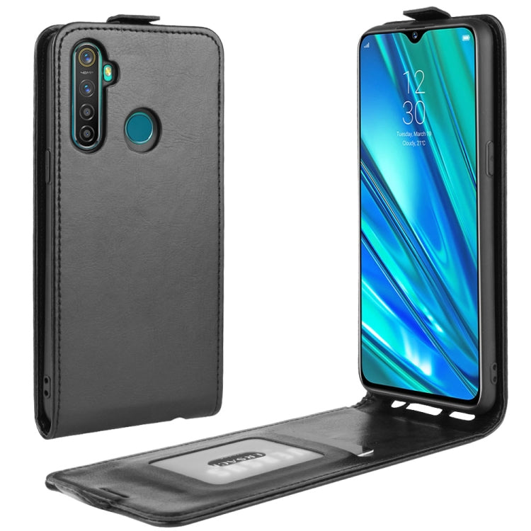 For OPPO Realme 5 Pro / Realme Q Crazy Horse Vertical Flip Leather Protective Case