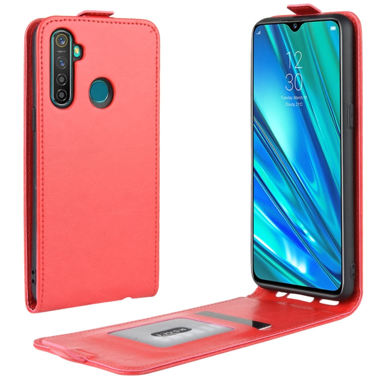 For OPPO Realme 5 Pro / Realme Q Crazy Horse Vertical Flip Leather Protective Case