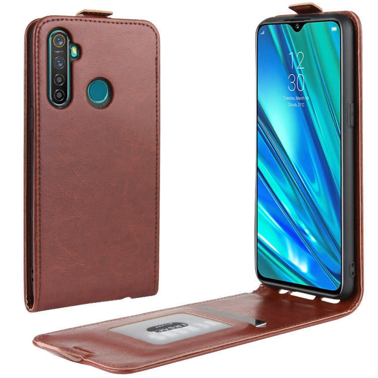 For OPPO Realme 5 Pro / Realme Q Crazy Horse Vertical Flip Leather Protective Case