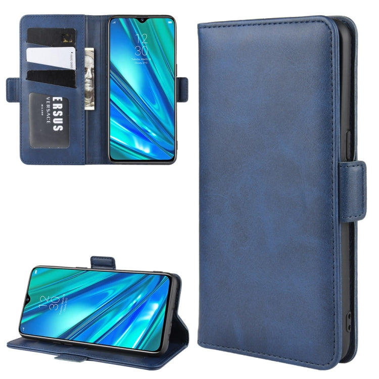 For OPPO Realme 5 Pro / Realme Q Dual-side Magnetic Buckle Horizontal Flip Leather Case with Holder & Card Slots & Wallet & Photo Frame