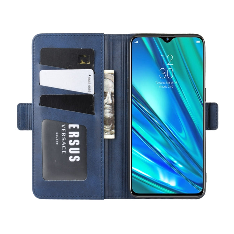 For OPPO Realme 5 Pro / Realme Q Dual-side Magnetic Buckle Horizontal Flip Leather Case with Holder & Card Slots & Wallet & Photo Frame