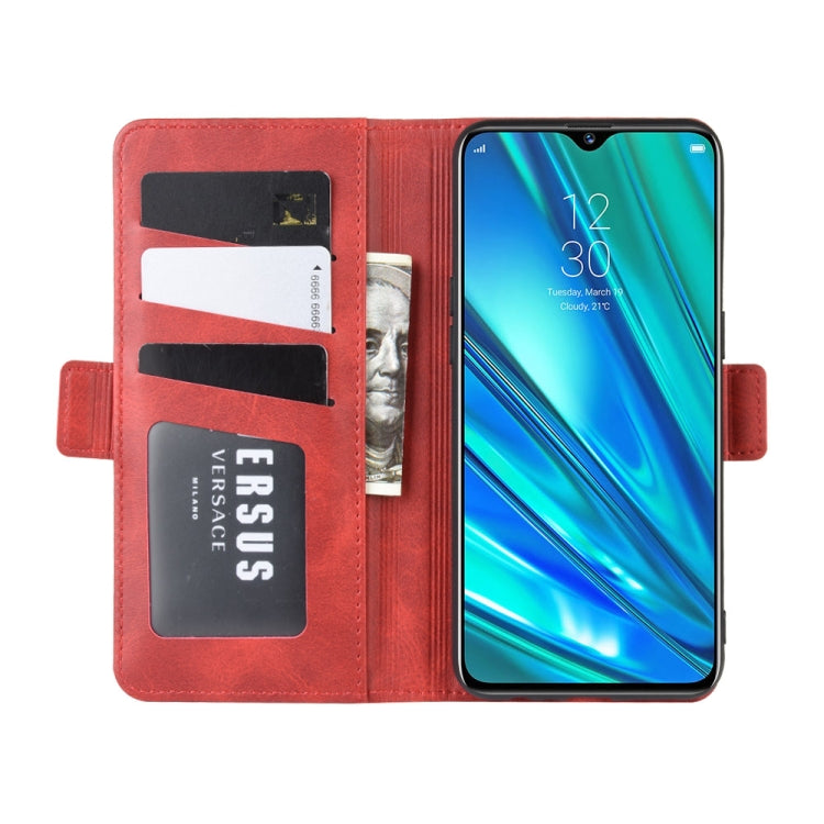 For OPPO Realme 5 Pro / Realme Q Dual-side Magnetic Buckle Horizontal Flip Leather Case with Holder & Card Slots & Wallet & Photo Frame