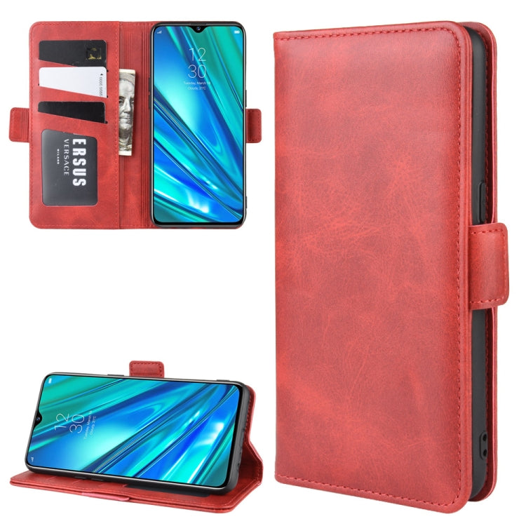 For OPPO Realme 5 Pro / Realme Q Dual-side Magnetic Buckle Horizontal Flip Leather Case with Holder & Card Slots & Wallet & Photo Frame